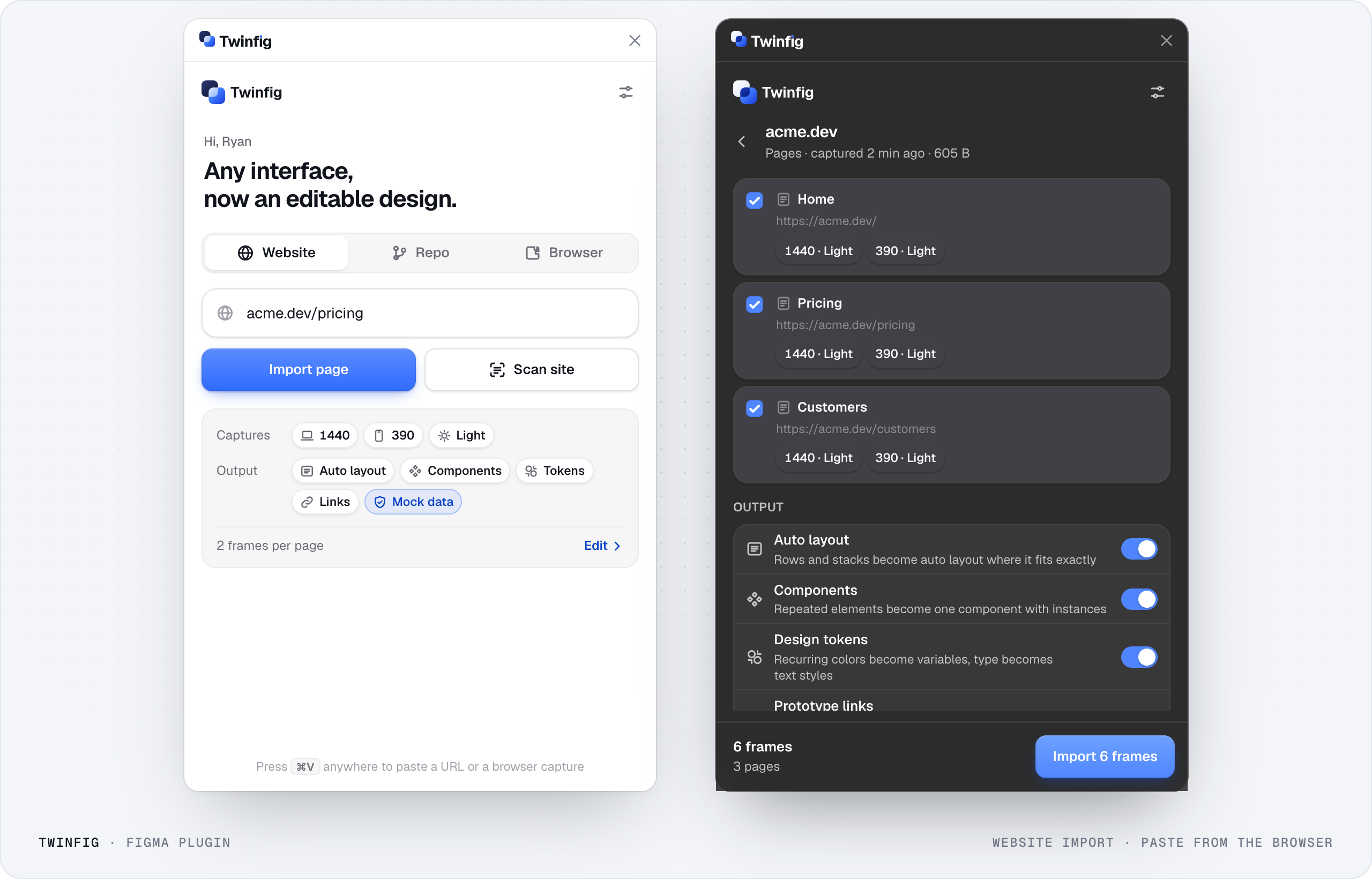 Twinfig Figma plugin